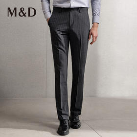 MD名盾TR弹力商务条纹西装裤春夏时尚男士修身正装薄款长裤
