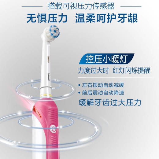 博朗OralB/欧乐B博朗德国电动牙刷成人充电式3D声波家用圆头P600 商品图2