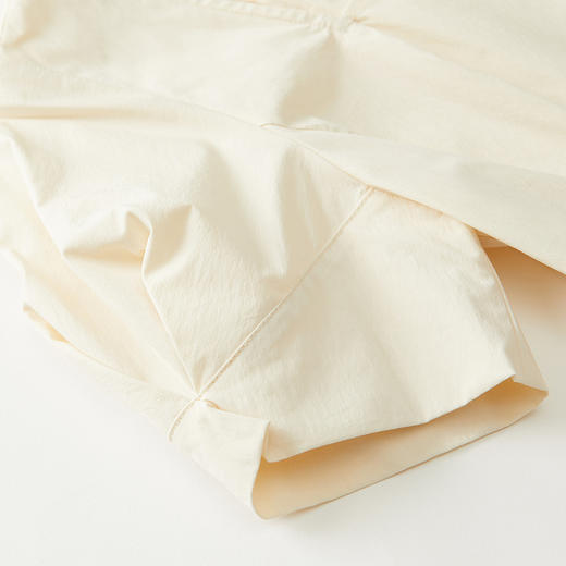 谜底2022夏季新款复古优雅修身收腰方领泡泡短袖连衣裙222ML0582 商品图3