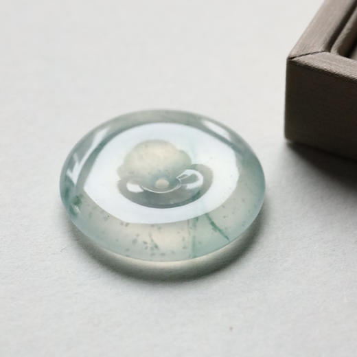 玻璃种雪花棉翡翠平安扣 商品图8