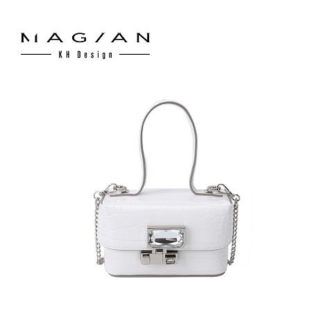 【直发】KH Design MAGIAN明治包包ins小众高级感鳄鱼纹斜挎包嘀嗒包中号 商品图3