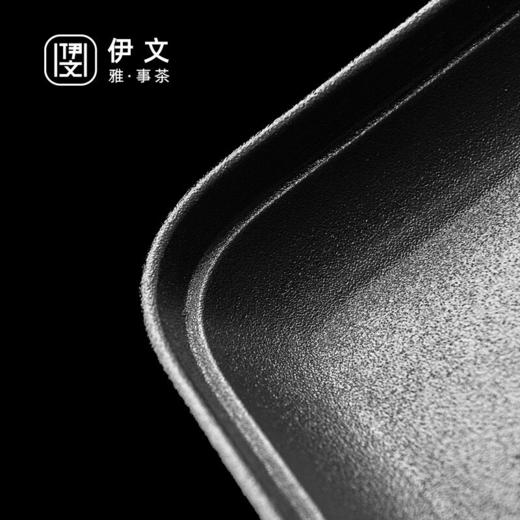 陶瓷乌金石茶盘家用轻奢简约沥水盘石头茶台功夫干泡茶托盘 沉香乌金石茶盘-浪花（二）K3c（英调） 商品图8