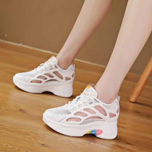 春夏季网鞋休闲透气网鞋女百搭小白鞋 AM2851 商品图2