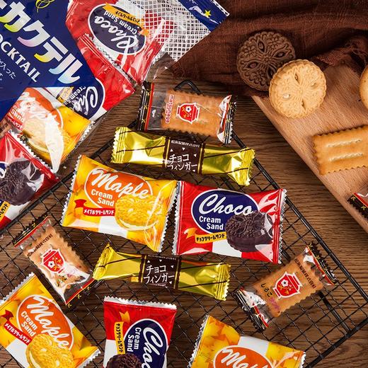 日本进口零食松永多种口味什锦饼干34枚270g独立包装休闲零食早餐 商品图3