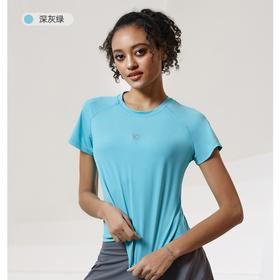 科里芙 瑜伽服女运动训练短袖速干t恤户外专业跑步健身衣