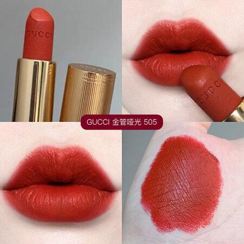 GUCCI/古驰  金管口红  金管丝缎/哑光口红唇膏3.5G  多色可选 商品图12