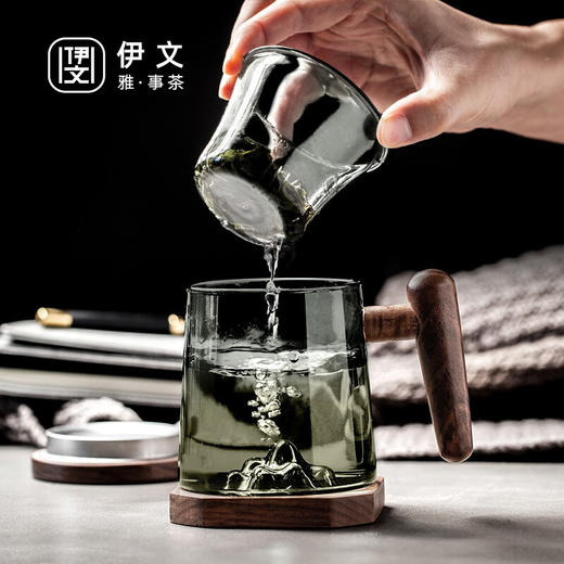 茶水分离泡茶杯玻璃杯带盖过滤茶杯水杯大容量杯子男女 逗号恒温垫O2e 商品图9