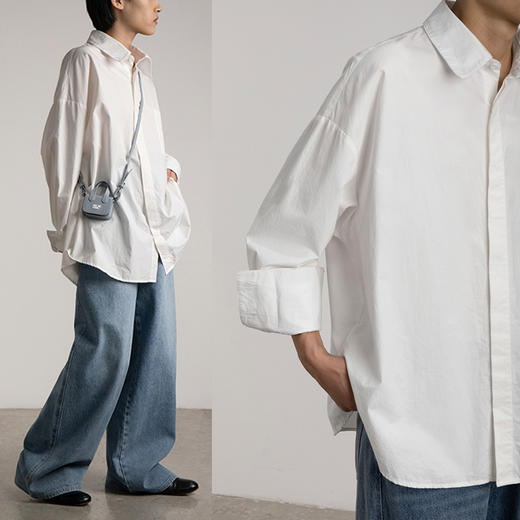 CryingCenter relax基本廓形衬衫 商品图1