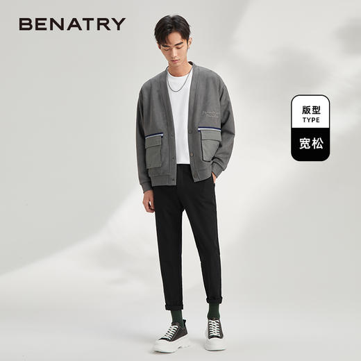 贝纳川薄款外套男日系潮流工装夹克百搭休闲上衣ECY300011138 商品图3