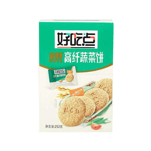 好吃点谷野高纤蔬菜饼干 252g 商品图0