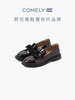 2楼康莉COMELY女鞋2022新款春单英伦厚底乐福鞋学院风甜美蝴蝶结低跟小皮鞋 商品缩略图0