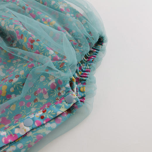 【马克珍妮 芦芙系列】夏装新款 女宝宝网纱吊带连体衣220888 商品图4