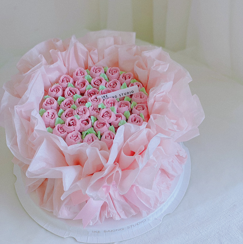 粉色花束 | 奶油花