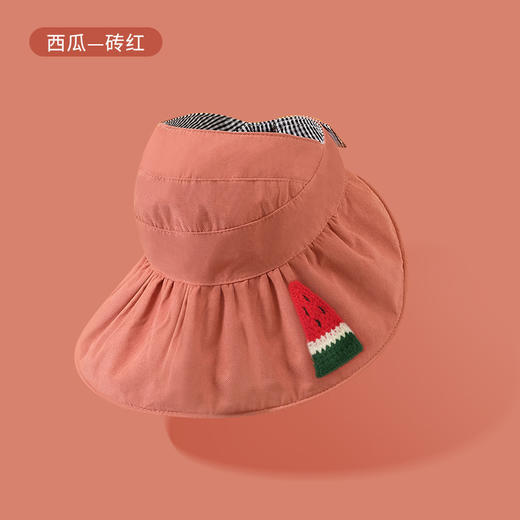 【亲子款 双面可戴 享受夏日清凉】春夏季卡通刺绣儿童空顶太阳帽户外出行防晒遮阳帽男女宝宝亲子帽 商品图5