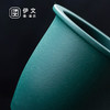 陶瓷过滤茶杯泡茶马杯带盖办公室水杯简约喝茶杯子茶水分离 浮生泡茶杯（黧黑）+恒温垫 商品缩略图9