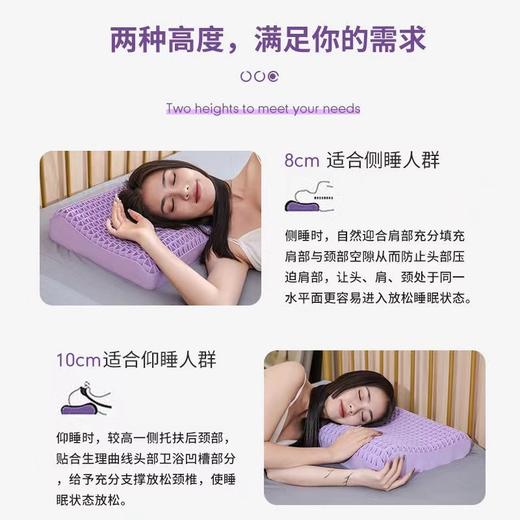 睡眠黑科技【骨科医生推荐的无压枕，深度好睡眠】TPE果胶枕头，成人儿童释压枕头，透气护颈椎乳胶枕芯sh 商品图2