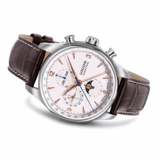 宇联（UNION GLASHÜTTE）德国手表月相 贝利士系列 月相男士机械计时码表 D009.425.16.017.11 商品图1