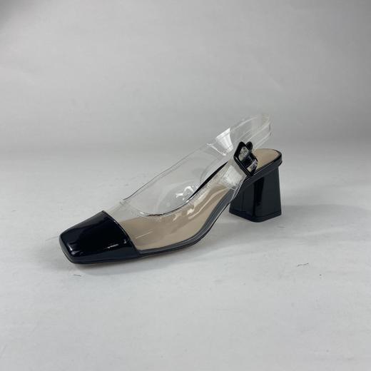 IUIU SECOND夏季时尚简约方头粗跟凉鞋 商品图5