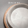陶瓷 耐热玻璃茶杯带盖办公室过滤泡茶杯茶水分离男士杯子日式 伊-清灵（透明）阔底泡茶杯-榉木 商品缩略图5