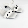 IUIU SECOND夏季时尚波点元素牛皮中跟拖鞋 商品缩略图1