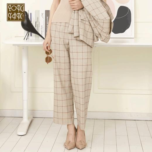 宗洋zongyang女装2022春季新品裤子格子裤百搭BCL4CK7838-76 商品图0