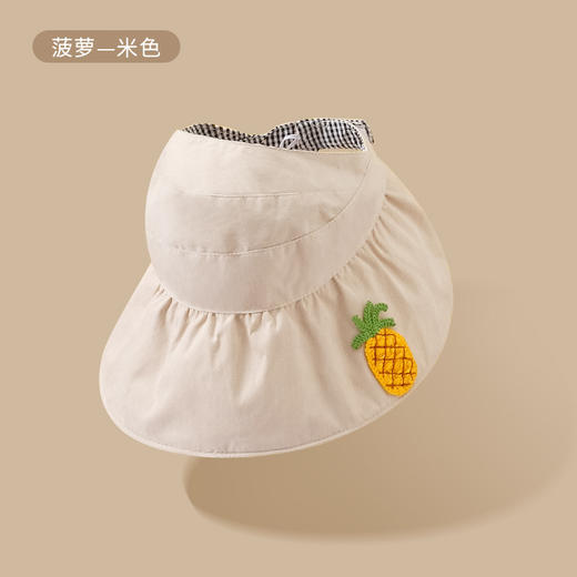【亲子款 双面可戴 享受夏日清凉】春夏季卡通刺绣儿童空顶太阳帽户外出行防晒遮阳帽男女宝宝亲子帽 商品图10