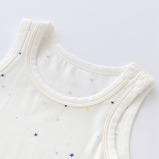 英氏儿童夏季薄款竹纤维套头圆领衫宝宝印花无袖背心YLPAJ22005A 商品图1