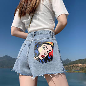 【HEY+JEANS】 2022夏季新款高腰显瘦牛仔裤 时尚热裤 牛仔裙