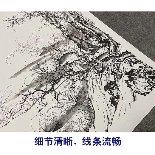 陈少梅竖幅工笔山水白描底稿《寒林图》-多种白描尺寸可选-SV11 商品图4