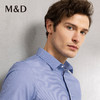 M＆D/名盾商务男士衬衫春季新款高端休闲正装短袖纯色衬衣男 商品缩略图0
