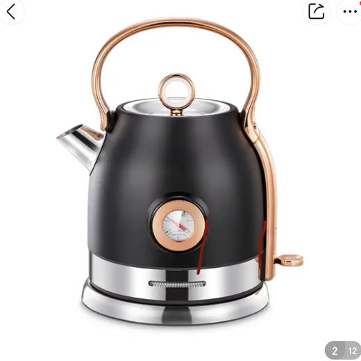 大宇（DAEWOO） 复古家用宿舍电热水壶开水壶智能热水壶DYSH-D05 商品图0