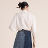 谜底衬衫女2022夏季新款高端舒适质感铜氨丝钉珠上衣女222GC0584 商品缩略图2
