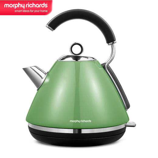 摩飞家用电热水壶进口304不锈钢大容量烧水壶 MR7456A绿色1.5L 商品图0