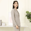 宗洋zongyang女装2022春秋款上衣常规休闲格子小西装外套西服BCL4XS7836-77 商品缩略图1