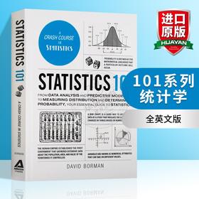 101系列 统计学 英文原版 Statistics 101 全英文版 进口英语书籍