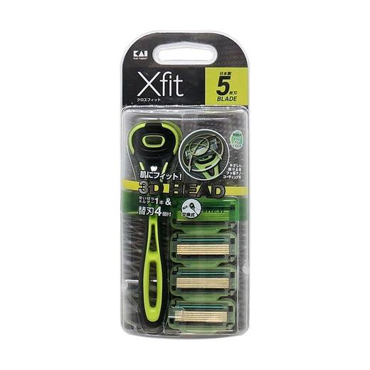 贝印-新XfitP男用5层剃须刀（竖包装） 商品图0