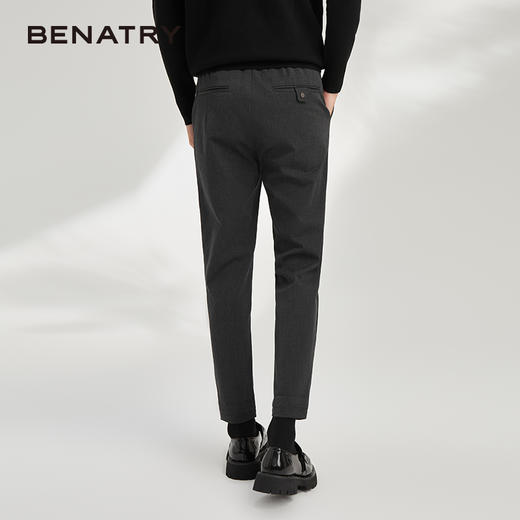 贝纳川休闲裤男士直筒宽松男裤韩版潮百搭裤子男九分裤ECY332014138 商品图3