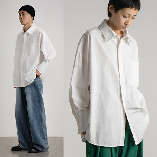 CryingCenter relax基本廓形衬衫 商品图2