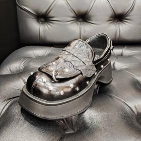 LFGJ 5245 炫酷铆钉松糕厚底乐福鞋