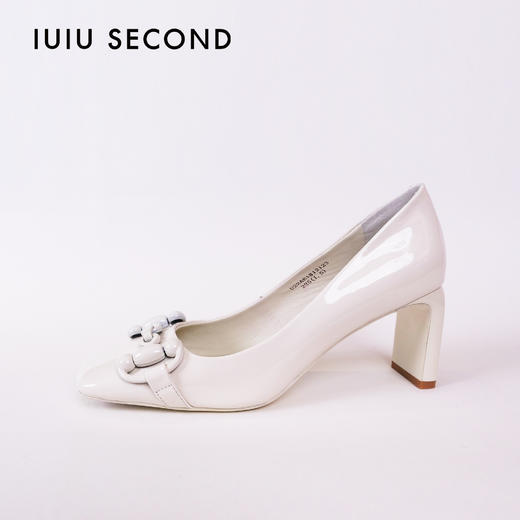 IUIU SECOND 春夏气质格调系列方头漆皮高跟鞋 商品图8