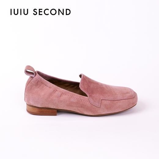 IUIU SECOND 春夏舒软深口单鞋羊皮绒面乐福鞋 商品图12