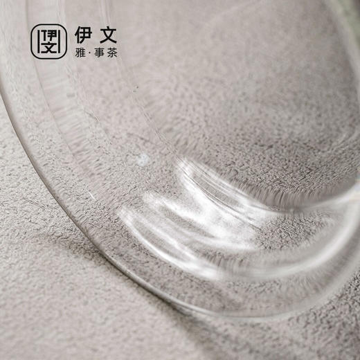 陶瓷 耐热玻璃茶杯带盖办公室过滤泡茶杯茶水分离男士杯子日式 伊-清灵（透明）阔底泡茶杯-榉木 商品图9