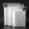 加厚自封袋塑封口袋密封袋透明袋收纳包装袋白边PE袋100个/包 商品缩略图0