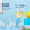 清凉水具 玻璃杯带把家用冷水壶大容量凉水壶杯子花茶果汁壶热饮茶具泡茶壶礼盒装 A-S065/L3礼盒装一壶两杯 商品缩略图2