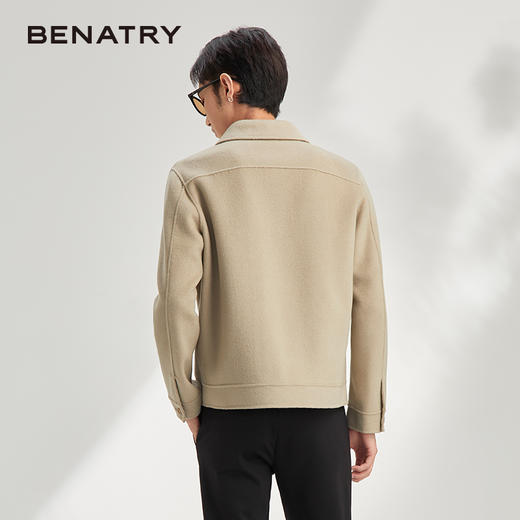 贝纳川时尚高档羊毛呢子外套男士夹克ECY300013724 商品图4