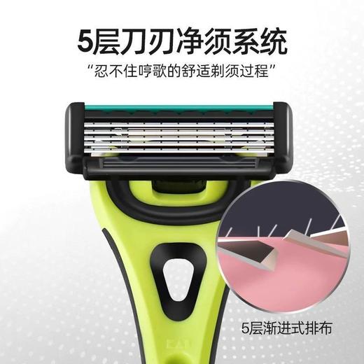 贝印-新XfitP男用5层剃须刀（竖包装） 商品图1