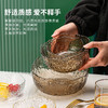 日式ins风透明玻璃碗家用网红餐具套装水果沙拉碗磨砂泡面碗 透明330ML（无金边） 商品缩略图4
