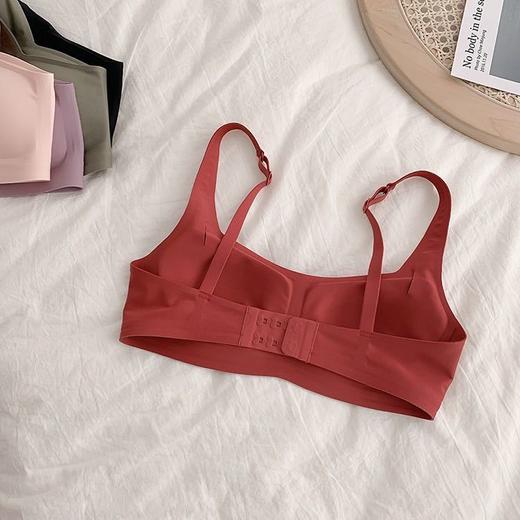黛唯梵果冻无痕内衣女无钢圈大胸显小胸聚拢防下垂收副乳美背学生文胸罩 商品图3