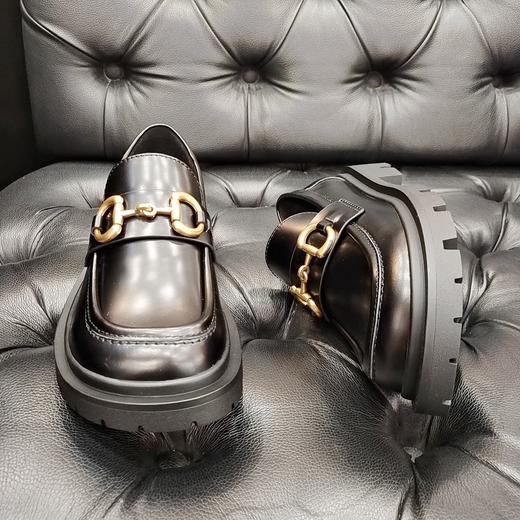 LFGJ 6144中性复古马鞍口齿轮底乐福鞋 商品图2