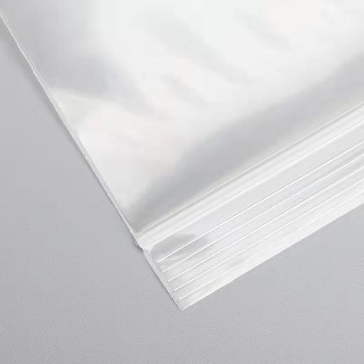 加厚自封袋塑封口袋密封袋透明袋收纳包装袋白边PE袋100个/包 商品图7